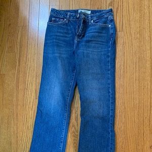 Topshop Drew Cropped Kick Flare Jeans